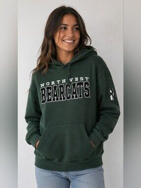 🔥Stadium Athletics Forest Green 'Northwest Bearcats' Hooded Sweatshirt